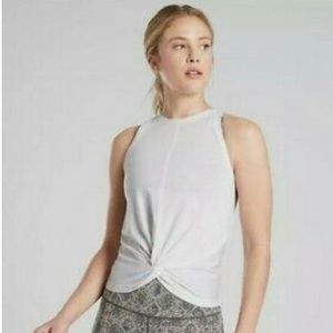 ATHLETA Essence Twist Tank White SMALL NWT